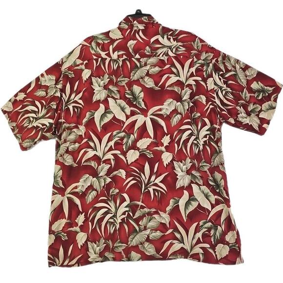 Pierre Cardin~Men's Size XL~Brown Hawaiian Shirt Rayon Short Sleeve Floral Prnt. - Picture 6 of 10